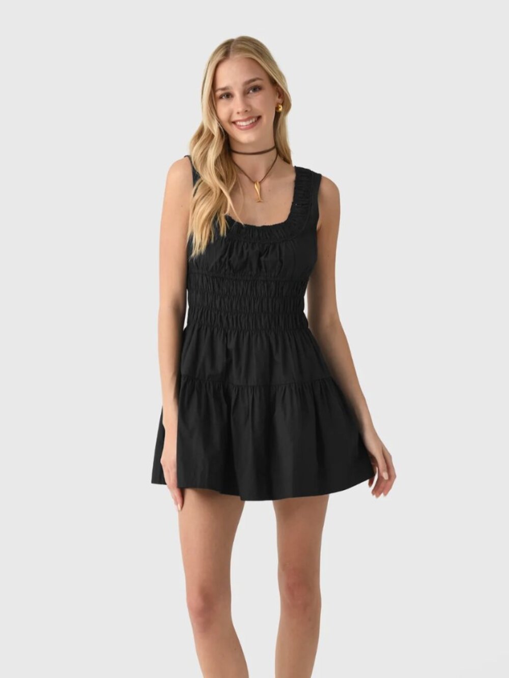 NWT Ciao Lucia Kala Black Cotton Dress - Small - Picture 2 of 6